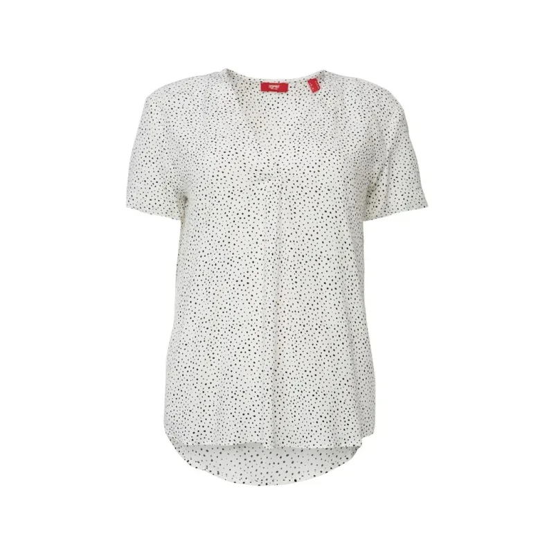 Image of Esprit Womens v-neck blouse Esprit Blanc Female 2XS 994EE1F315_110