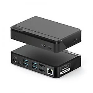 image of Alogic Universal Twin HD Docking Station with USB-C & USB-A Compatibility Dual Display 1080p@60Hz Black