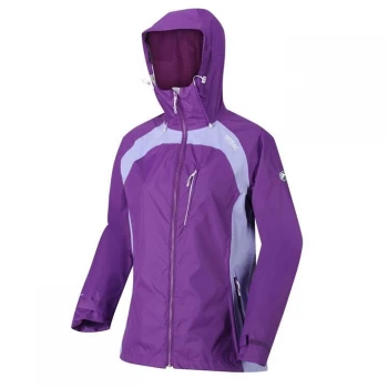 image of Regatta Womens Highton Stretch II Waterproof & Breathable - PlumJam/Lilc