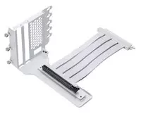 Image of Phanteks Vertical GPU Bracket, 220 mm Flatline PCI-E 4.0 x16 Riser Cable kit, White II