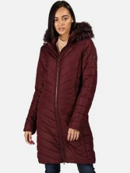 Image of Regatta Fritha Parka - Burgundy , Burgundy, Size 8, Women