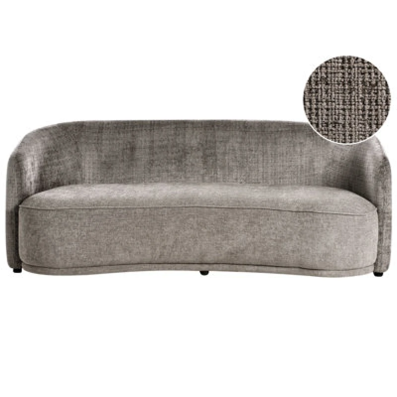 Image of Beliani Sofa 3 Seater Roset Fabric Brown