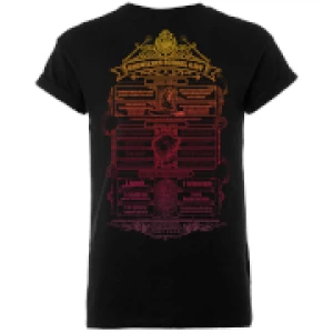 Image of Harry Potter Hogwarts School List Mens Black T-Shirt - L - Black