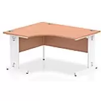 Image of dynamic Left-hand Desk Impulse ICDLW14WBCH Beech 1400 mm x 25mm x 730 mm