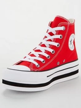 Converse Chuck Taylor All Star Lift Hi Top - Red, Size 3, Women