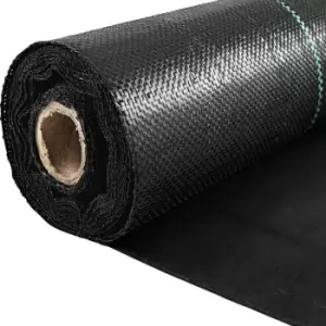 Image of Woven Ground Cover Weed Barrier 5.8oz Landscape Fabric 4'x 100' Garden Mat - Vevor