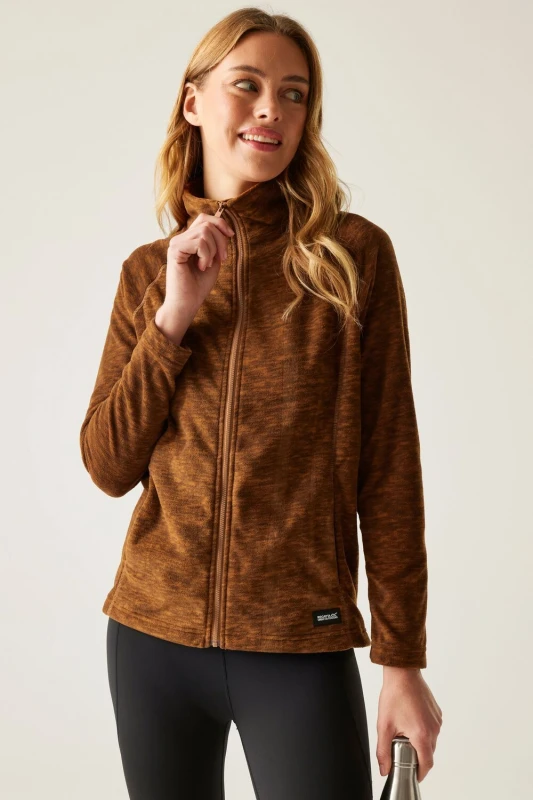 Image of Womens full-zip fleece Regatta Mayse Marron Female 46