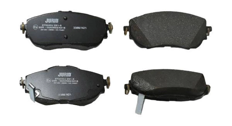 Image of JURID 573440J Brake pad set with acoustic wear warning, without accessories Brake Pad Set,disc brake (402)