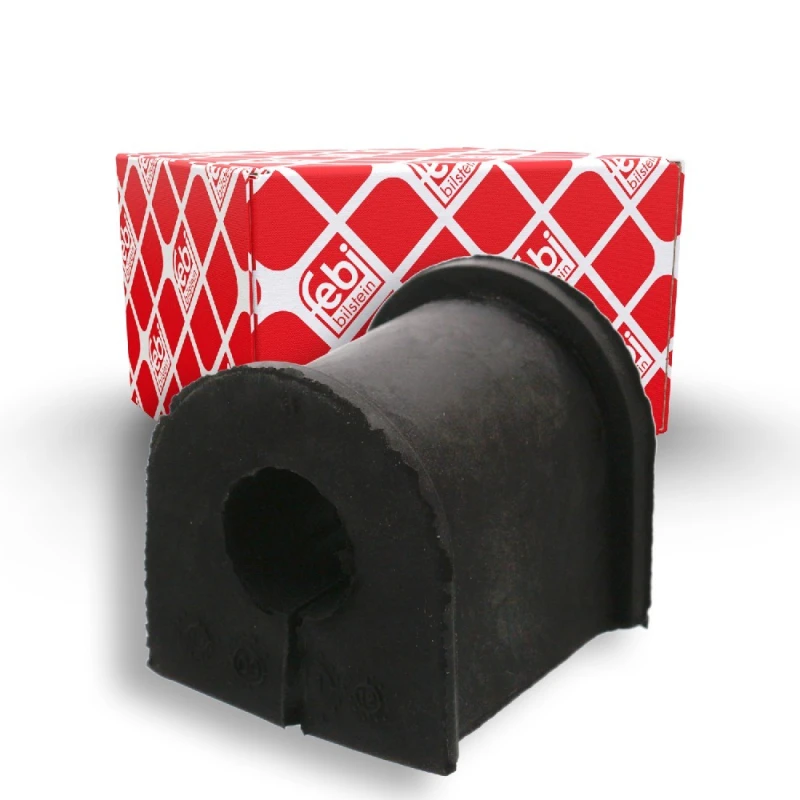 Image of FEBI BILSTEIN 41142 Stabilizer Bushes Rear Axle, Rubber Rubber Anti-roll Bar Bush Kit (1334)