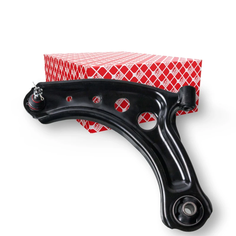 Image of FEBI BILSTEIN 176480 Suspension arm Control Arm, Sheet Steel, Front Axle Left, with ball joint, with crown nut and split pin Sheet Steel Track Control