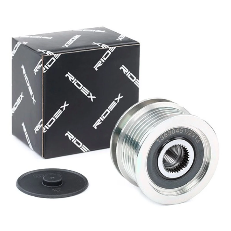 Image of Alternator clutch pulley RIDEX 1390F0015