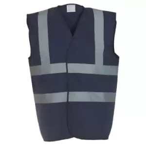 image of Yoko Mens High-Vis Waistcoat (M) (Navy)