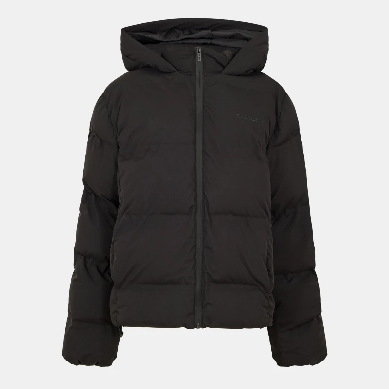 Image of Everlast Womens Water Resistant Windproof Detachable Hood Long Sleeve Puffer Jacket Black female 10 (38)