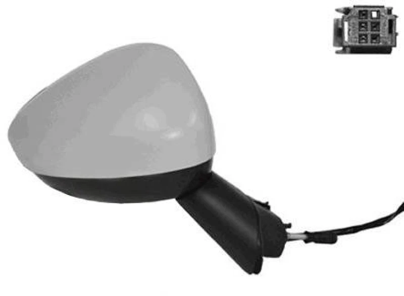 Image of VAN WEZEL 0929808 Wing mirror * HAGUS * Right, with temperature sensor Outside Mirror (50)