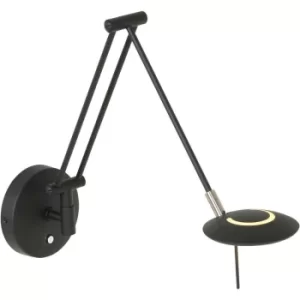 image of Sienna Zodiac Wall Light Black Matt, Plastic Matt