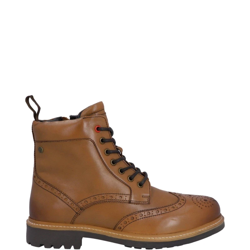 Image of Hunter Cawdor Brogue Ankle - Brown Brown 8