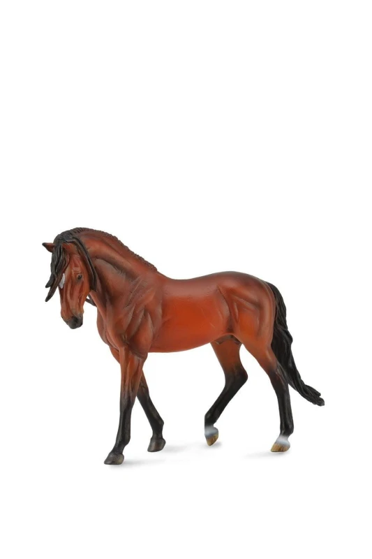 Image of CollectA Andalusian Stallion Horse Toy Dark Red unisex