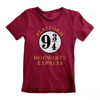 Image of Harry Potter - Hogwarts Express Unisex 12-13 Years T-Shirt - Maroon