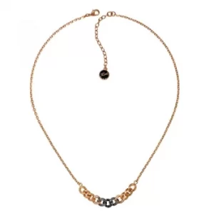 image of Ladies Karl Lagerfeld Rose Gold Plated Ombre Chain Necklace