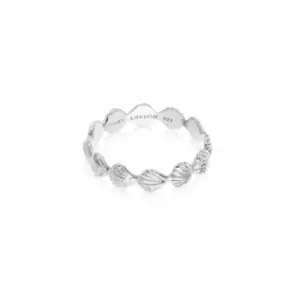 Image of Isla Shell Stacking Sterling Silver Ring SSR03_SLV
