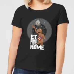 Image of ET E.T. Phone Home Womens T-Shirt - Black