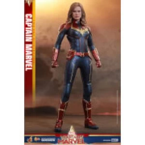 Image of Hot Toys Captain Marvel Movie Masterpiece Action Figure 1/6 Captain Marvel 29 cm