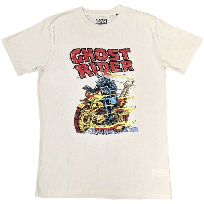 Image of Marvel Ghost Rider Bike T Shirt Multi unisex