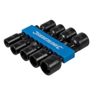 image of Silverline Magnetic Nut Driver Set 9pce ¼- ½| 793154