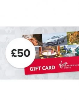 Image of Virgin Experience Days &Pound;50 Gift Card - Valid For 12 Months