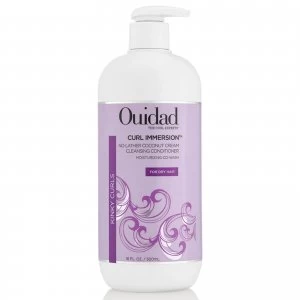 image of Ouidad Curl Immersion No-Lather Coconut Cream Cleansing Conditioner 500ml