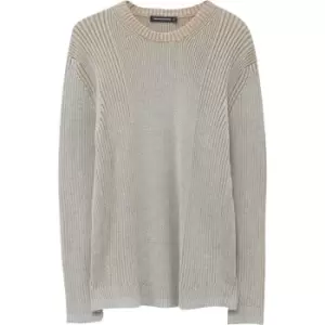 Image of French Connection Cotton Plaited - Light Grey/Kangaroo