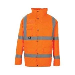 image of SuperTouch Large High Visibility Breathable Jacket with 2 Band