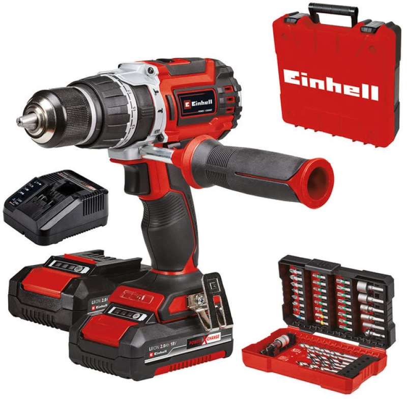 Image of Einhell Professional TP-CD 18/60 Li-i BL 18v Cordless Combi Drill TP-CD 18/60 Li- I BL Batteries: 2 x 2ah Li-ion