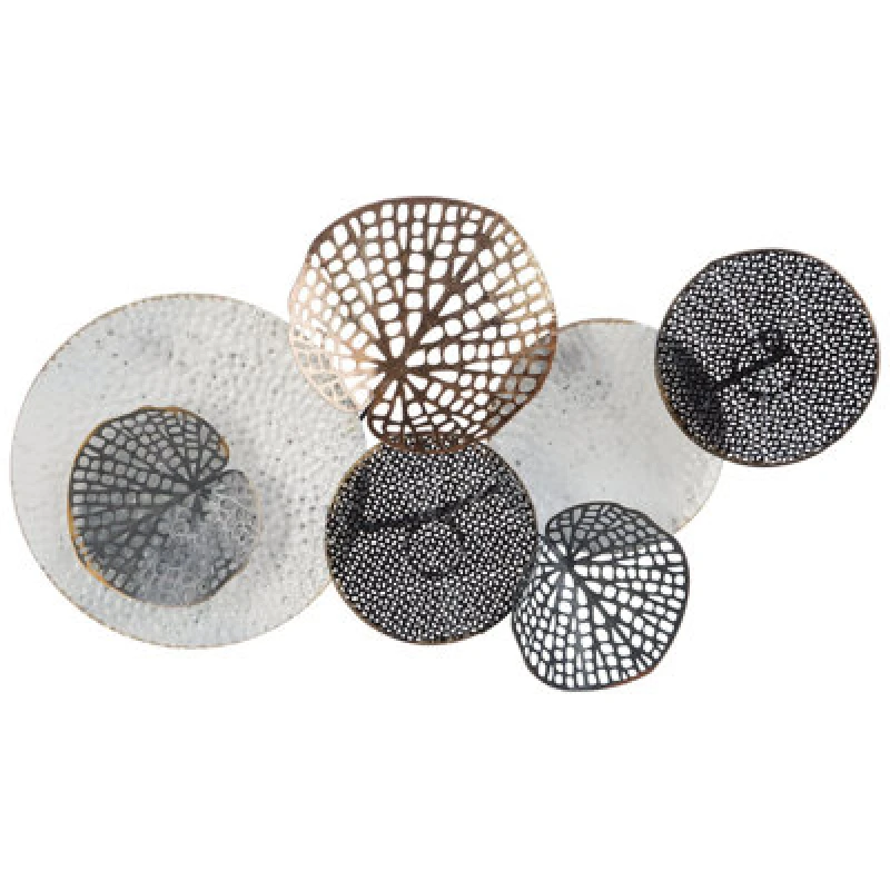 Image of Beliani Wall Decor Rhodium Metal 40 Cm Multicolour