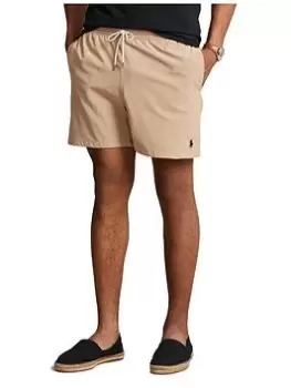 image of Polo Ralph Lauren Traveller Swim Shorts, Khaki, Size S, Men