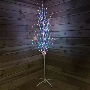 Image of Snowtime 1.8m Rainbow Light Up Tree With Pink, WarmWhite, Blue & Green LEDs