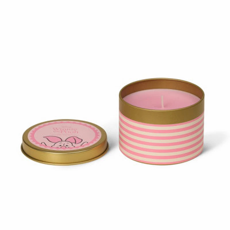 Image of Disney Winnie The Pooh Piglet Inspired Candle Spring Blossom & Acorns Scent 175G (1-Wick) - Diswtpc003P