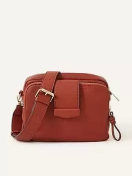 Image of Accessorize Wide Strap Soft Functional Cross Body, Orange, Women