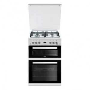 image of Beko EDG6L33W Double Oven Gas Cooker