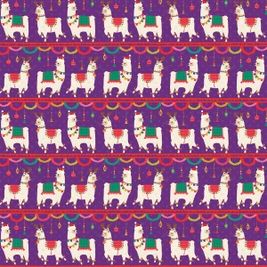 image of Sass & Belle Fa La La Llama Wrapping Paper