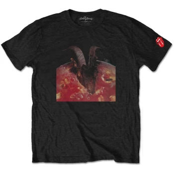 Image of The Rolling Stones - Goats Head Soup Unisex Large T-Shirt - Black