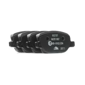 Image of ATE Brake pad set 13.0460-2707.2 Brake pads,Brake pad set, disc brake ALFA ROMEO,LANCIA,159 Sportwagon (939),159 (939),Brera (939_),SPIDER (939)