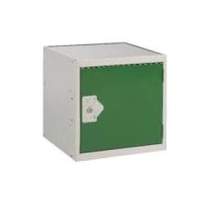 Image of One Compartment Cube Locker D380mm Green Door MC00094