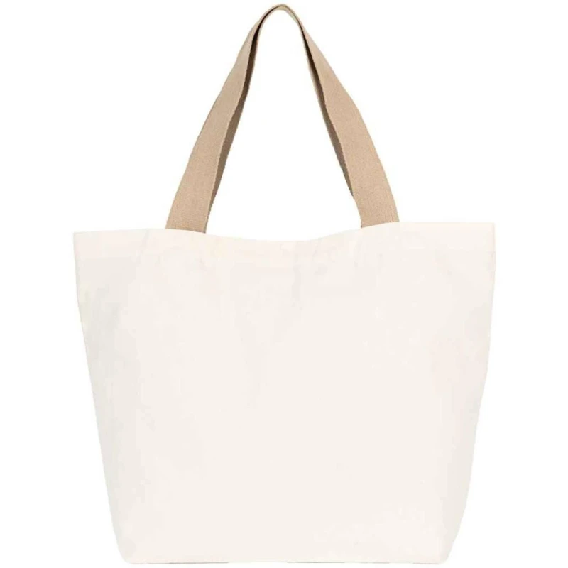 Image of Kimood Womens Large Flat Base Tote Bag in White White Female One Size