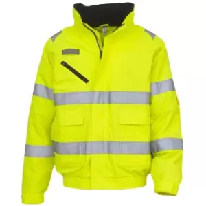 Image of Yoko Mens Fontaine Hi-Vis Jacket (L) (Yellow)