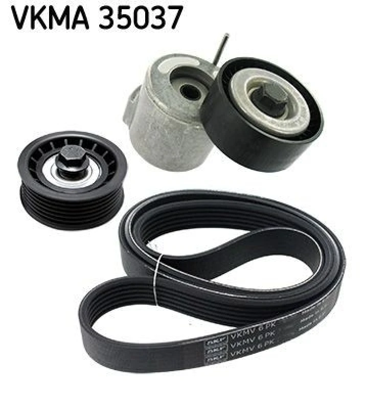 Image of SKF V-Ribbed Belt Set SKF VKMA 35037