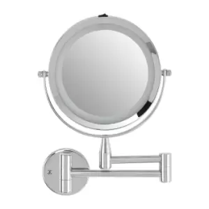 Image of Extending LED Wall Mirror in Chrome