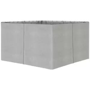 Image of Outsunny 4 Pack Universal 3x4m Gazebo Replacement Sidewalls - Light Grey