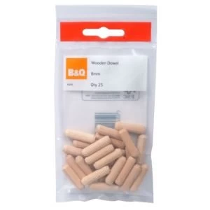 image of BQ Dowel 8mm x 30mm Pack of 25