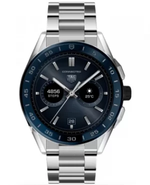 Image of Tag Heuer Connected Modular 45 Blue Dial Stainless Steel Mens Watch SBG8A11.BA0646 SBG8A11.BA0646